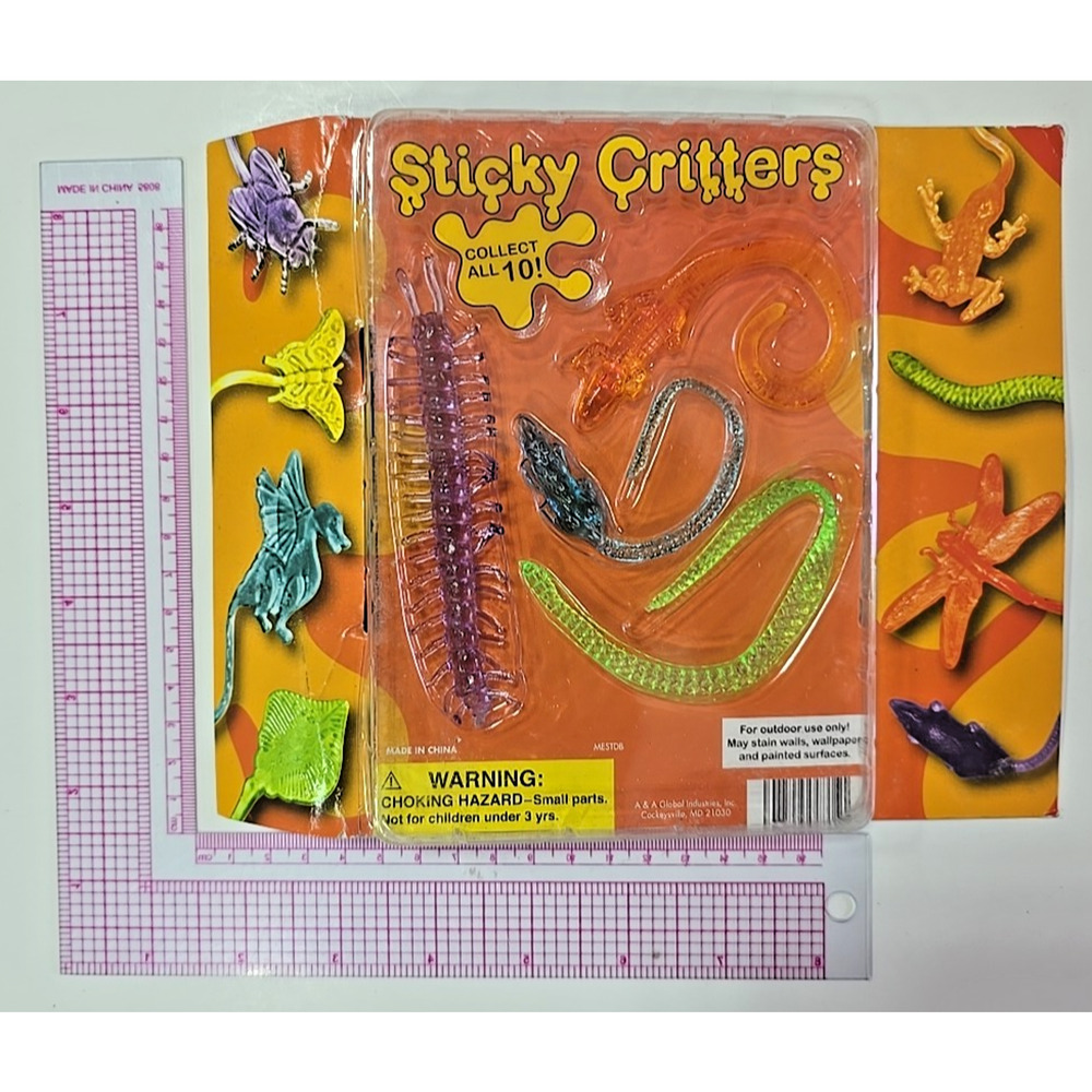 Vintage Vending Display Board‎ Sticky Critters 0693